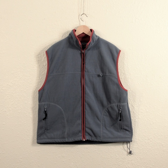 Fleece Zip Up Vest - Men’s L - Drawstring Waist - Picture 6 of 7